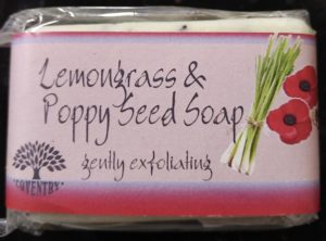Lemongrass and Poppy Seed handmade soap