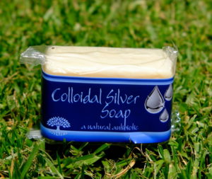 handmade colloidal silver soap
